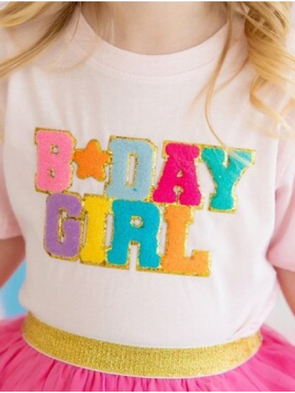 Sweet Wink Birthday Girl Patch Tee – Pink – 4T - Picture 3 of 5